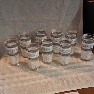 Sophisticated Silver and White Glassware Collection